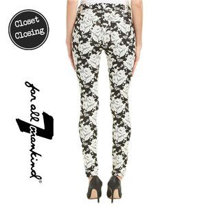 [7 For All Mankind] High Waisted Rose Skinny Jeans